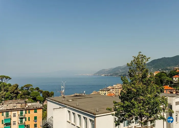 4 Beds-sea View With Private Garage Apartment Camogli